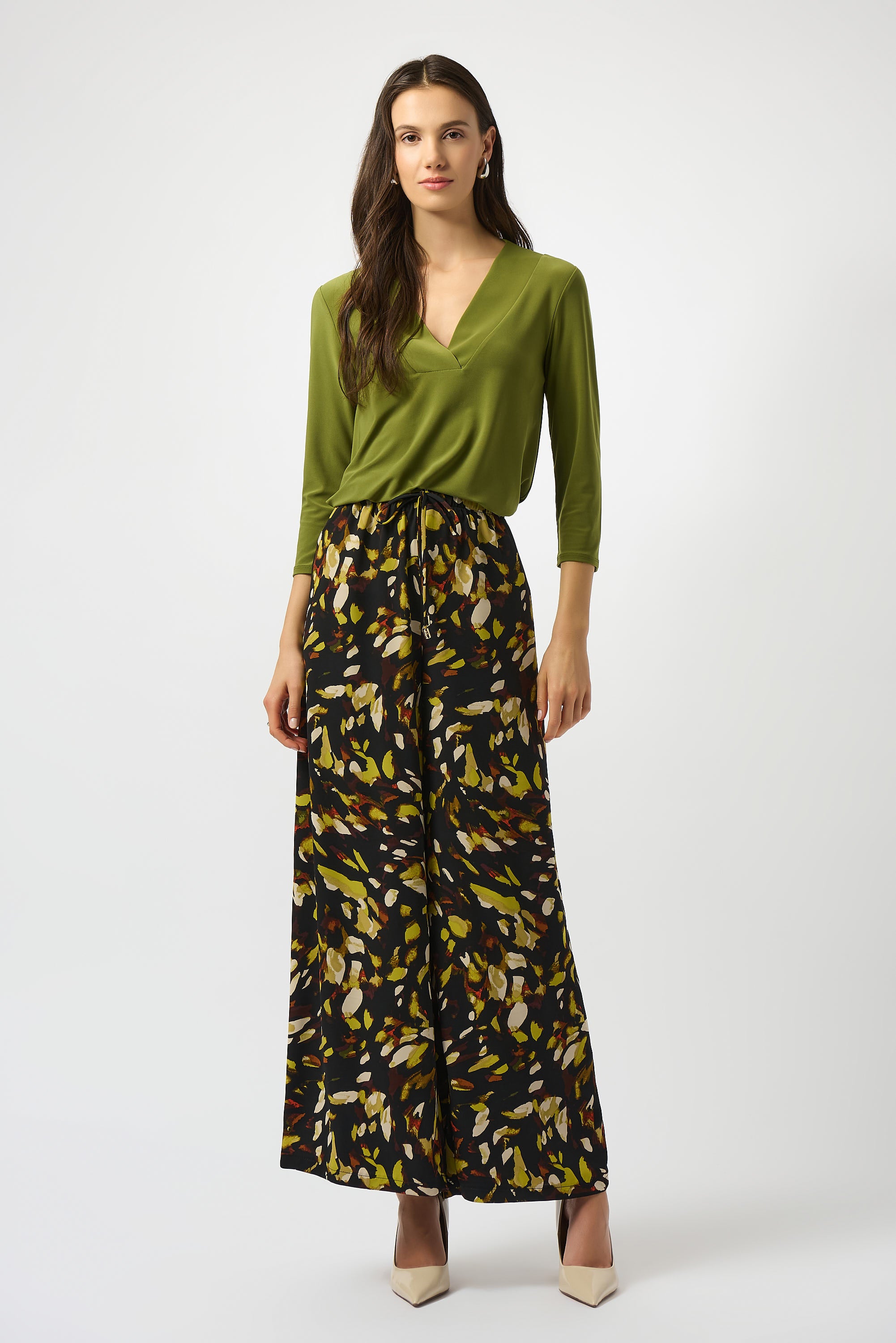 Joseph Ribkoff Flared Top 253112 - Artichoke