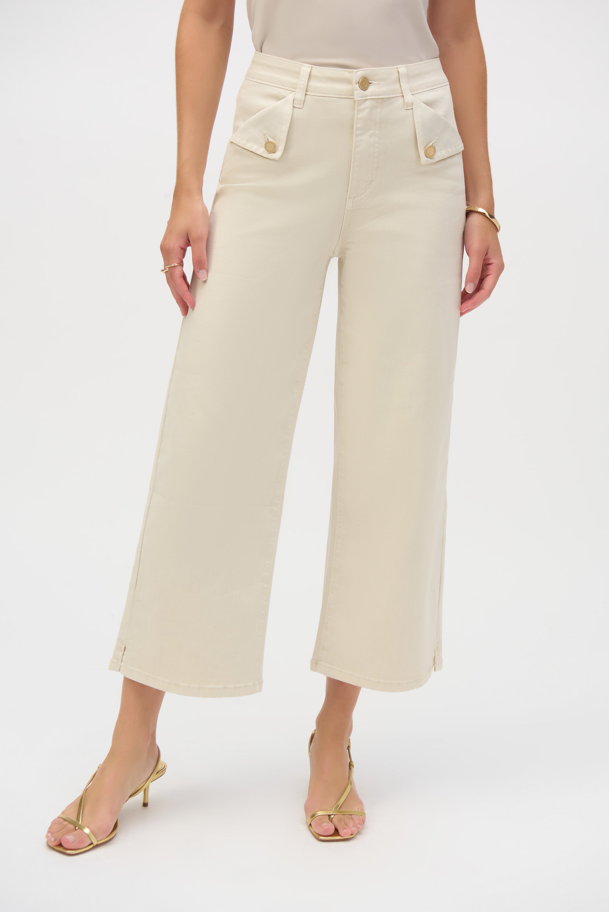 Joseph Ribkoff Stretch Cullotte Pants 252914 - Greige