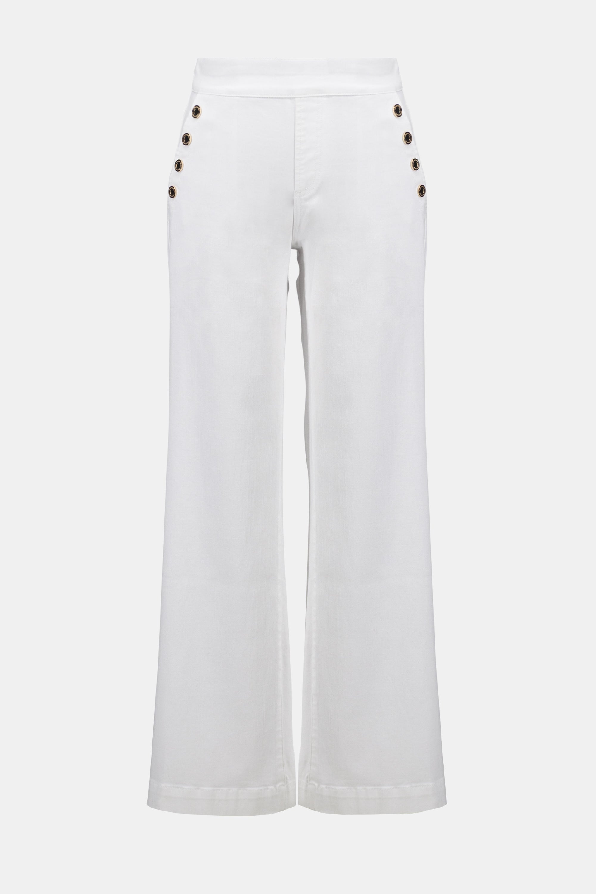 Joseph Ribkoff Wide Leg Pull-On Jeans 261972 - White