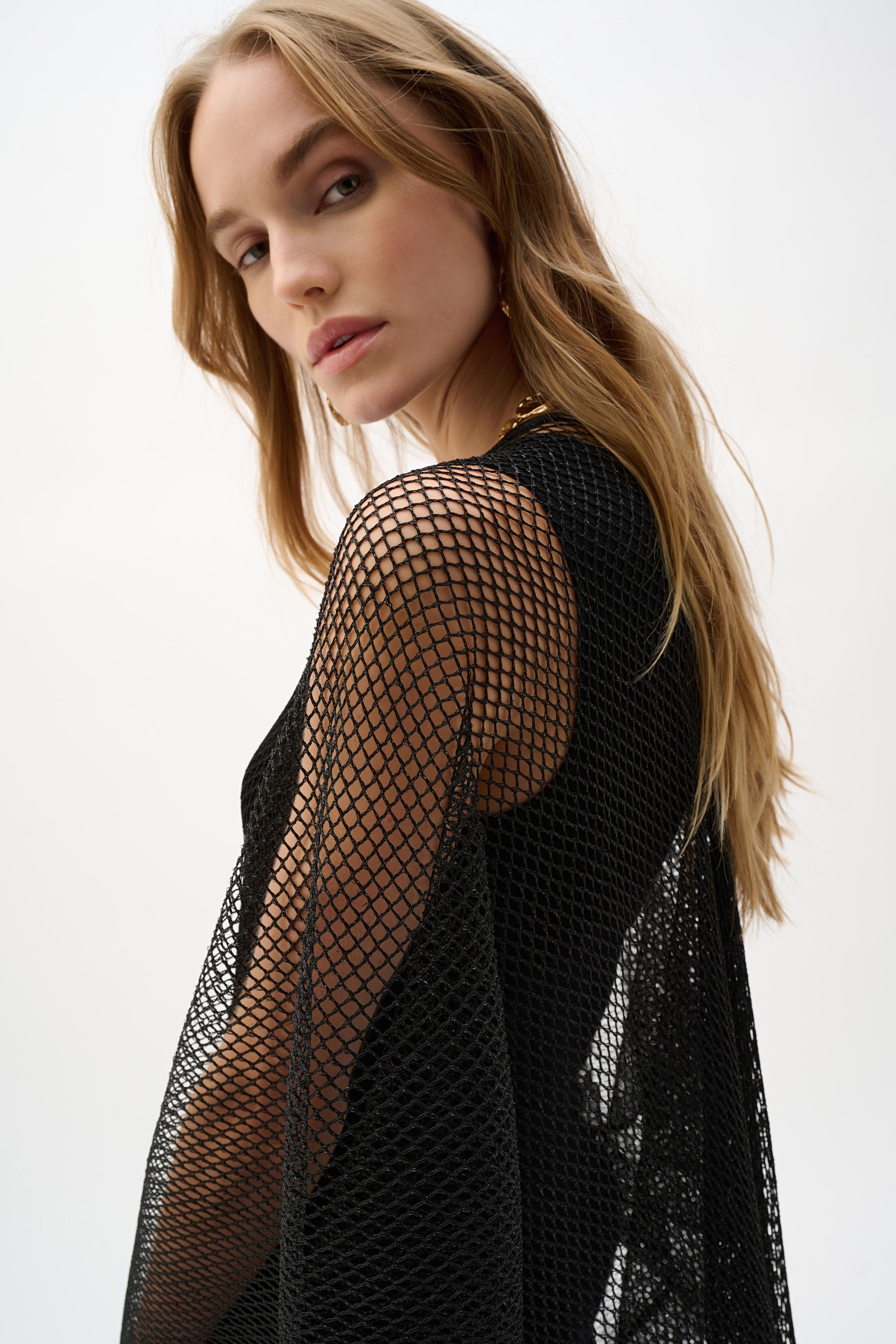 Joseph Ribkoff Draped Cover-Up With Fringe 262973 - 2 Colours