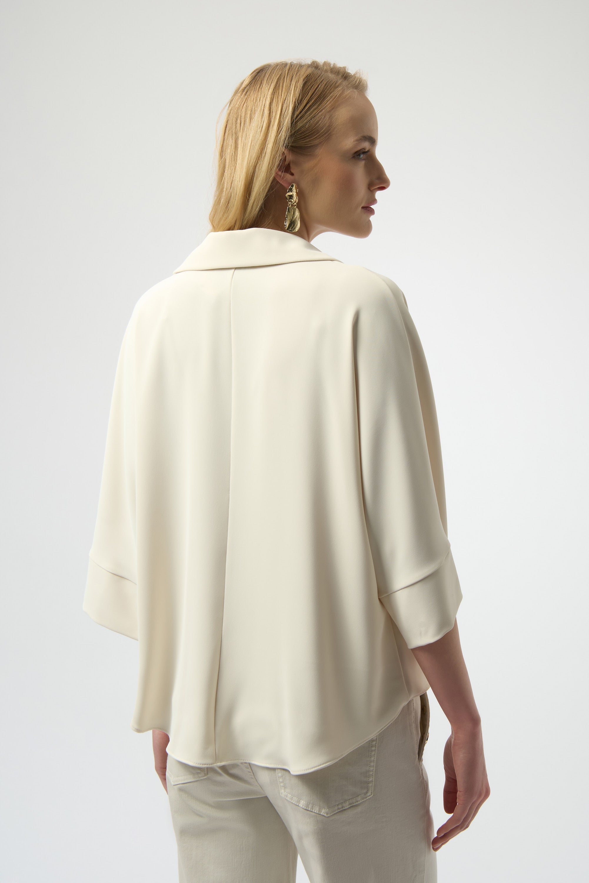 Joseph Ribkoff Boxy Wrap Top 254031 - Champagne
