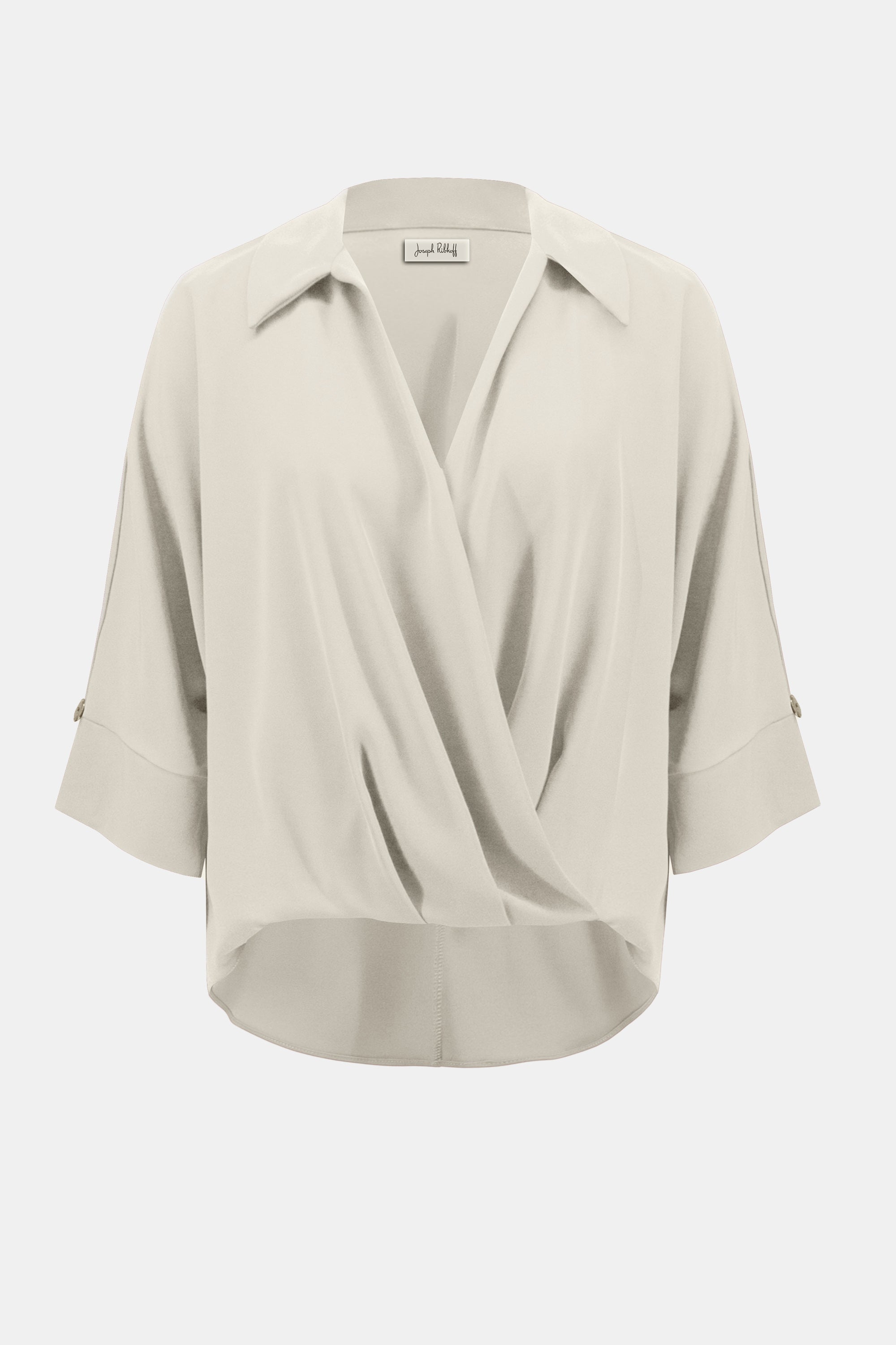Joseph Ribkoff Boxy Wrap Top 254031 - Champagne