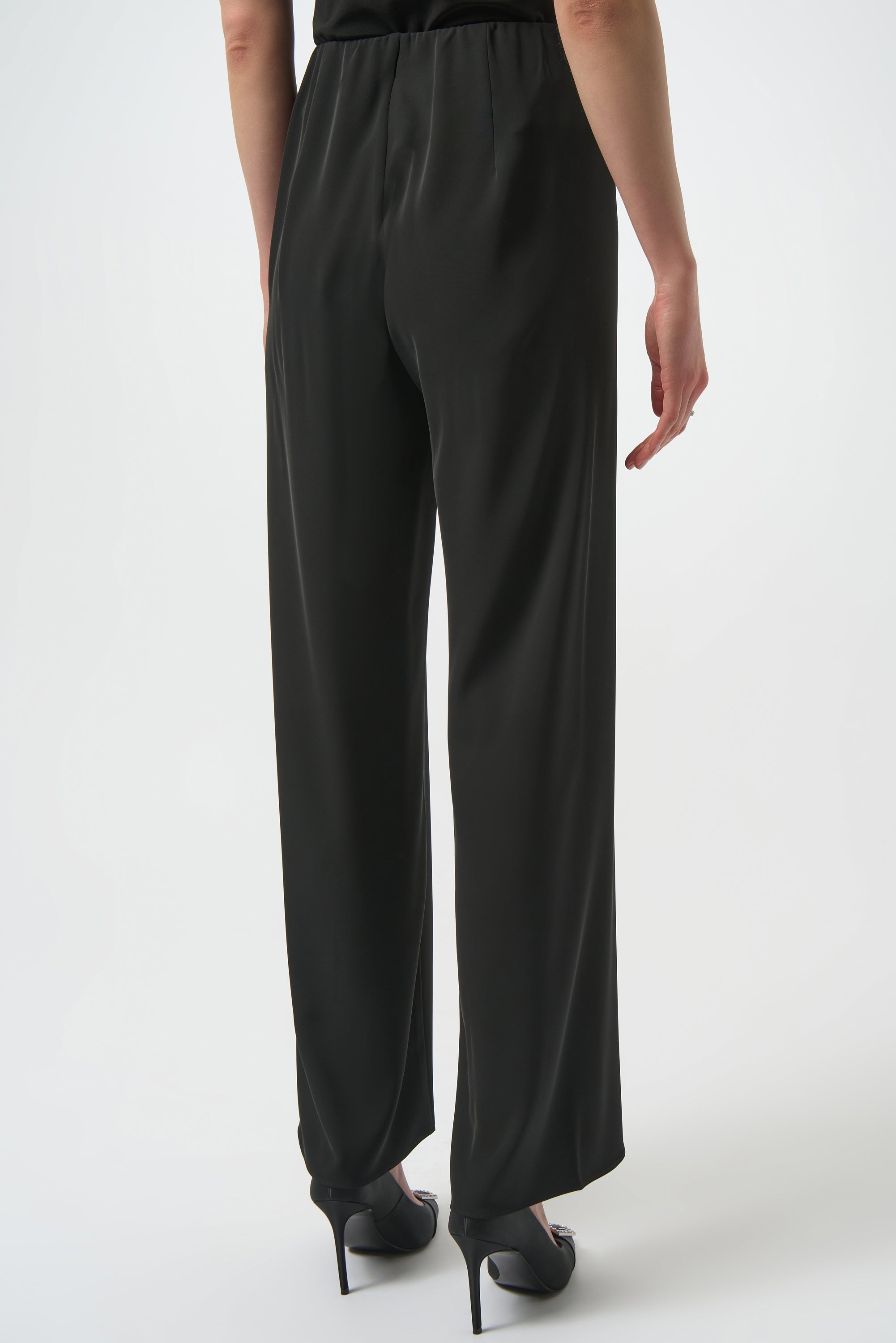 Joseph Ribkoff Wide Leg Pull-On Pants 254100 - Black