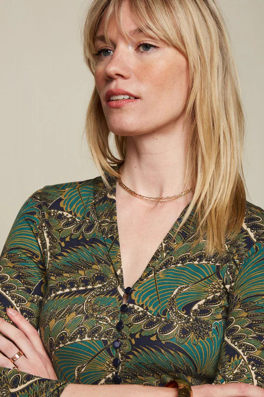 King Louie Emmy Dress Venus - Blue