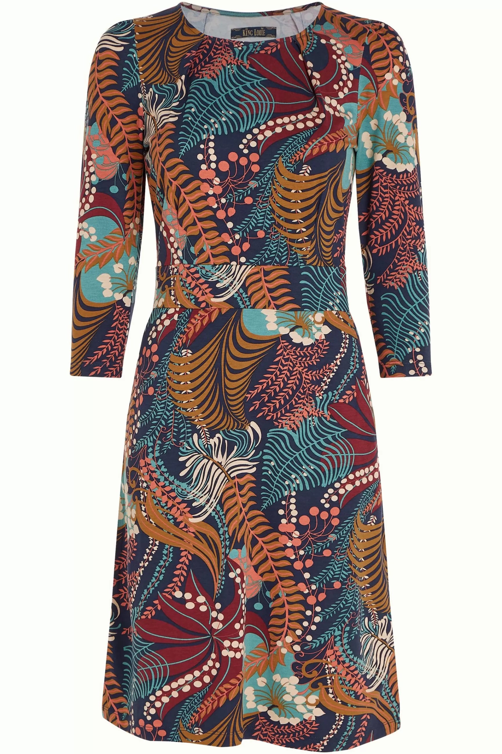 King Louie Mina Dress Nightingale - Blue