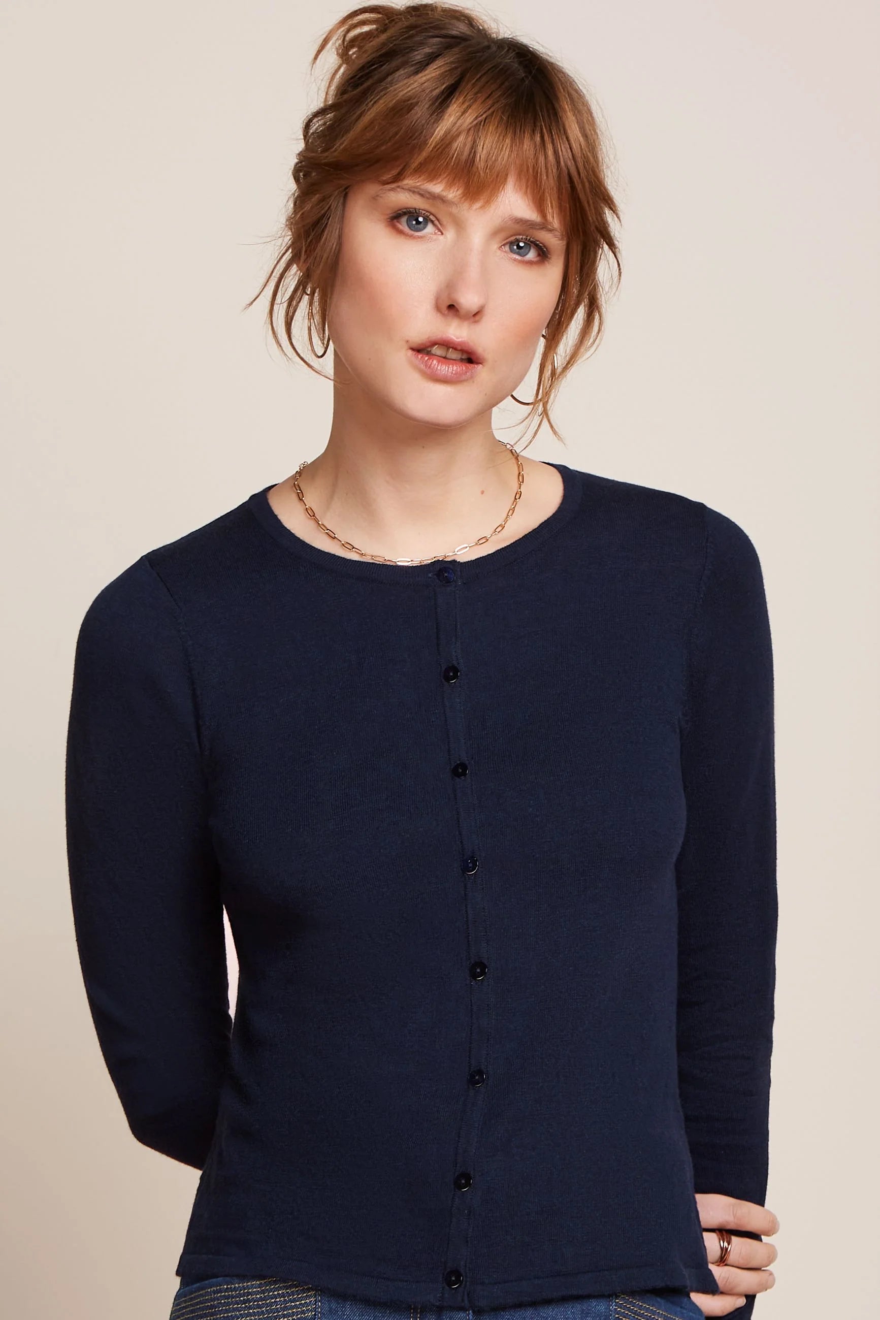 King Louie Round Neck Cardigan Cocoon - 2 Colours