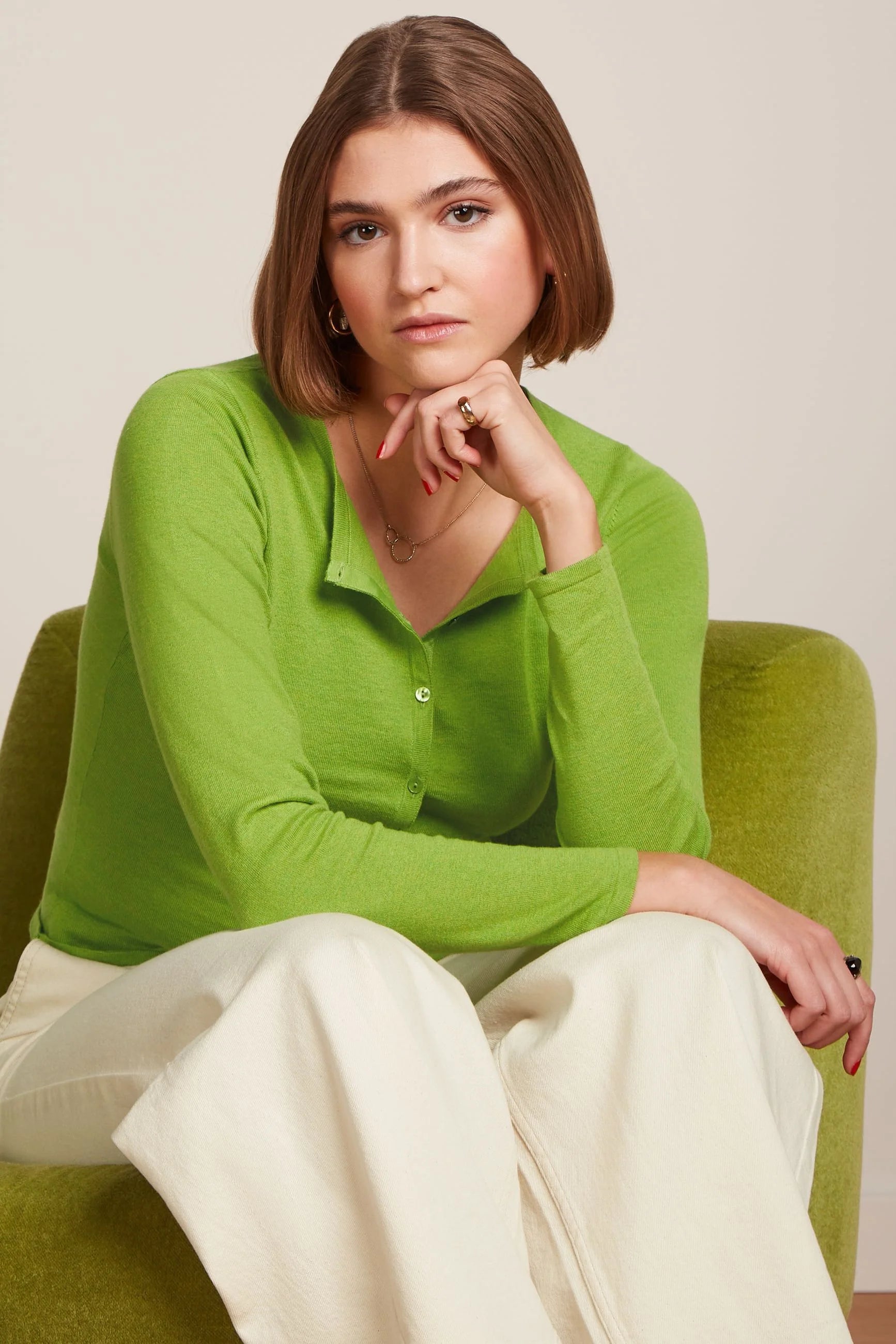 King Louie Round Neck Cardigan Cocoon - 2 Colours