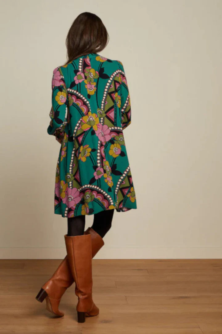 King Louie Sandy Dress Lovechild - Antique Green