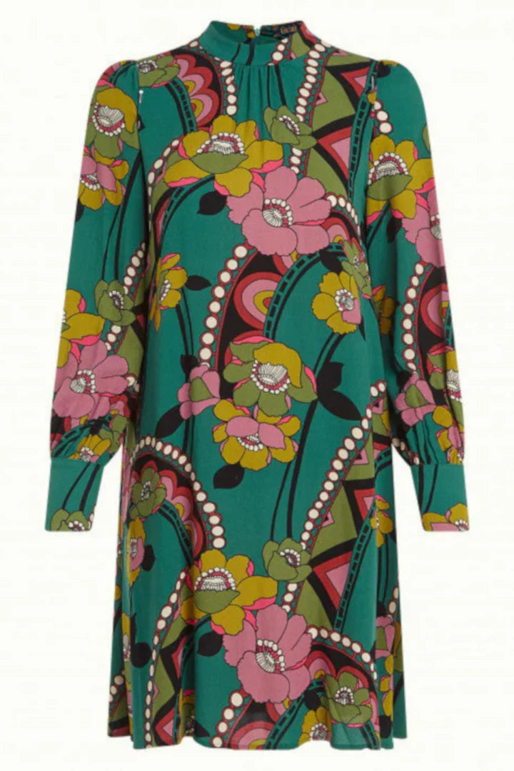 King Louie Sandy Dress Lovechild - Antique Green