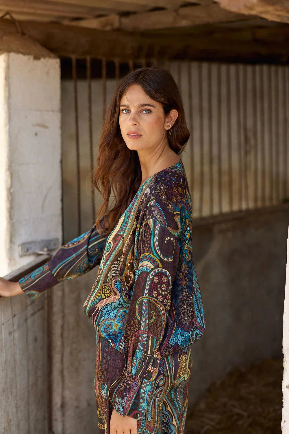 Lauren Vidal Silk Blouse - Multi