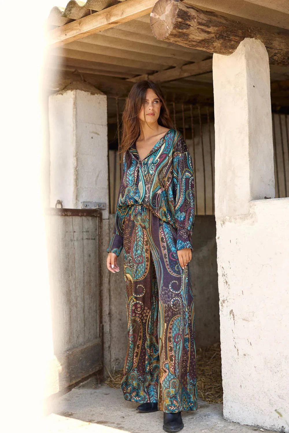 Lauren Vidal Silk Blouse - Multi