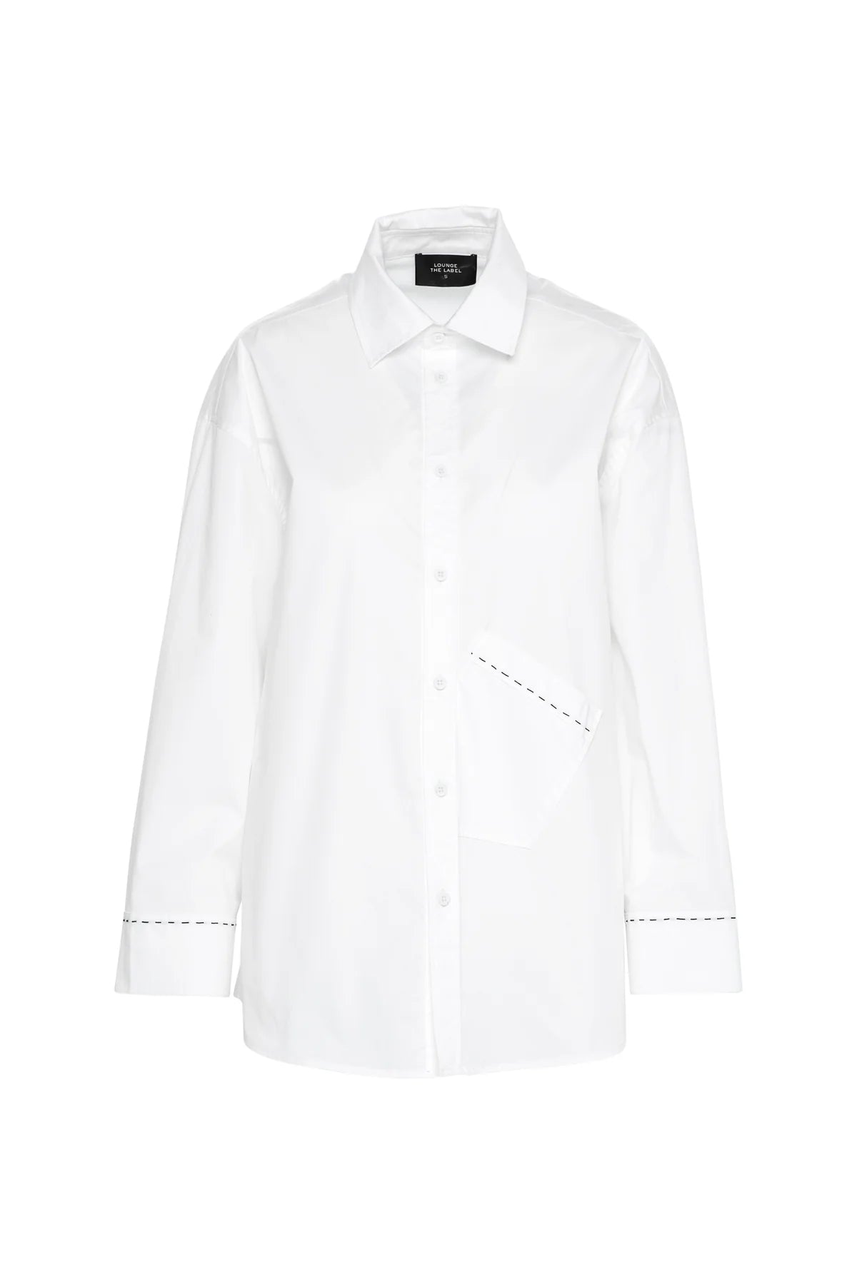 Lounge The Label Whistler Stitch Detail Shirt - White