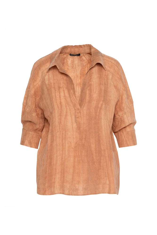 Lounge The Label Vis Collared Bubble Sleeve Top - 2 Colours