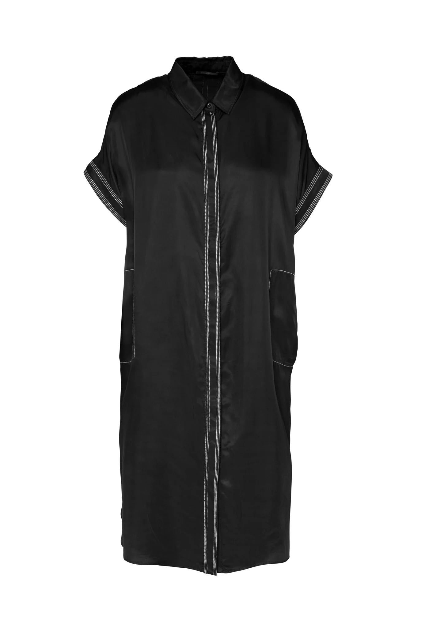 Lounge The Label Juan Shirt Dress - Black/ White