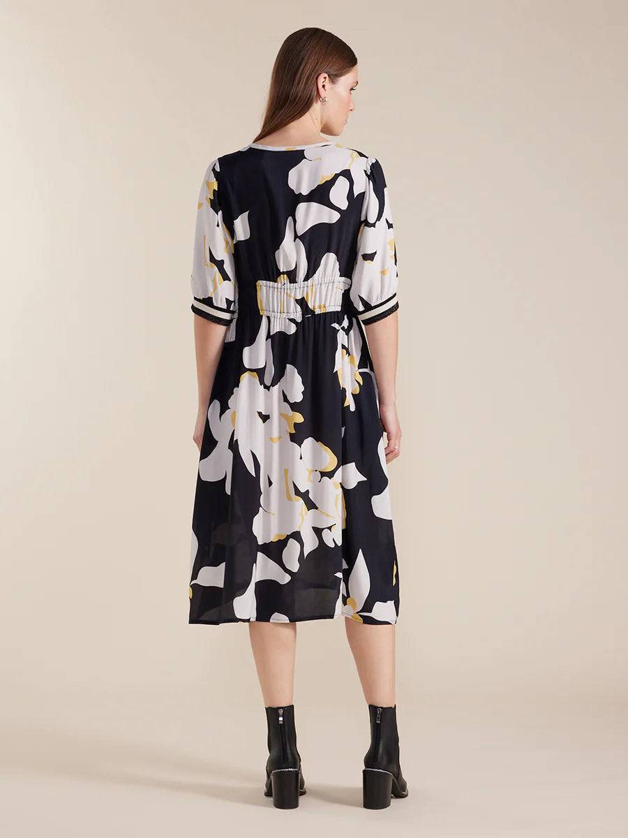 Marco Polo Shadow Floral Dress - Print