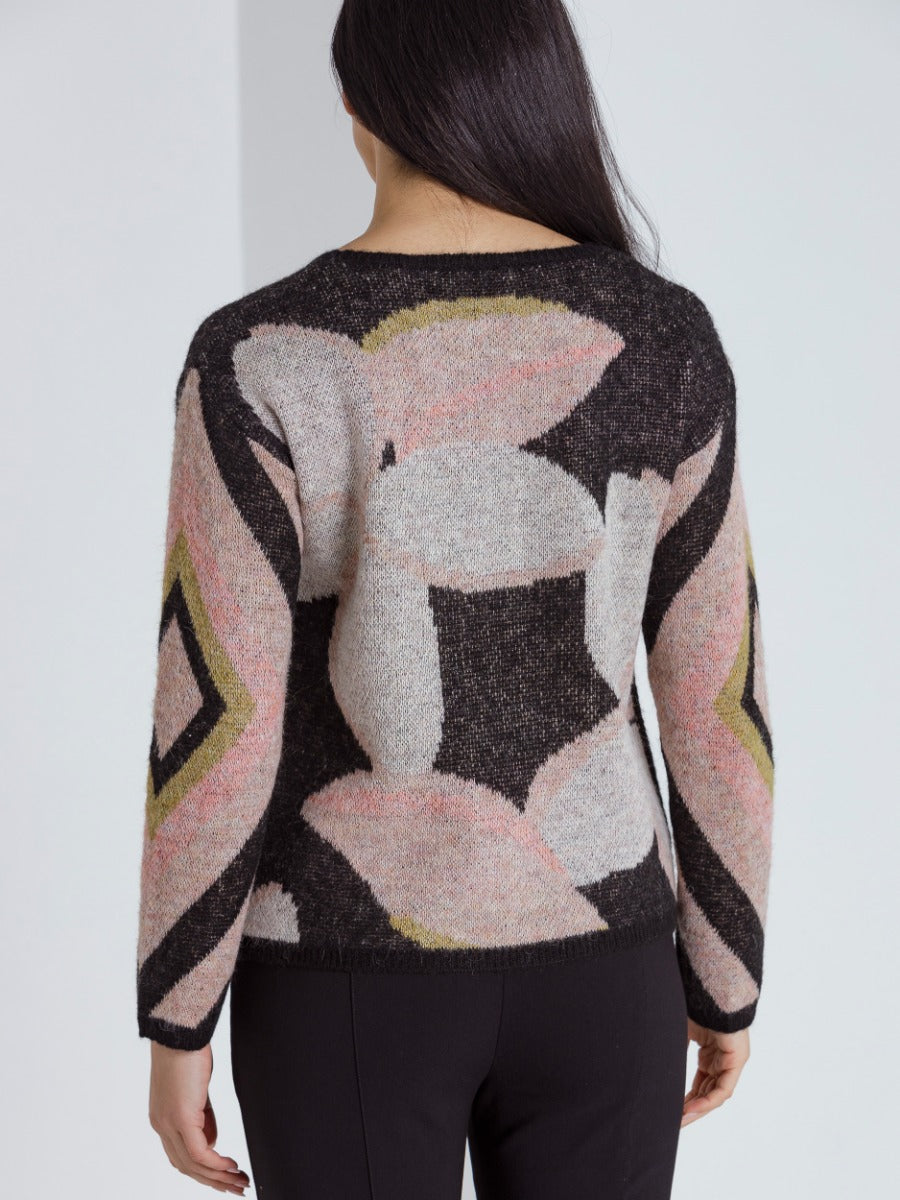 Marco Polo Falling Floral Sweater