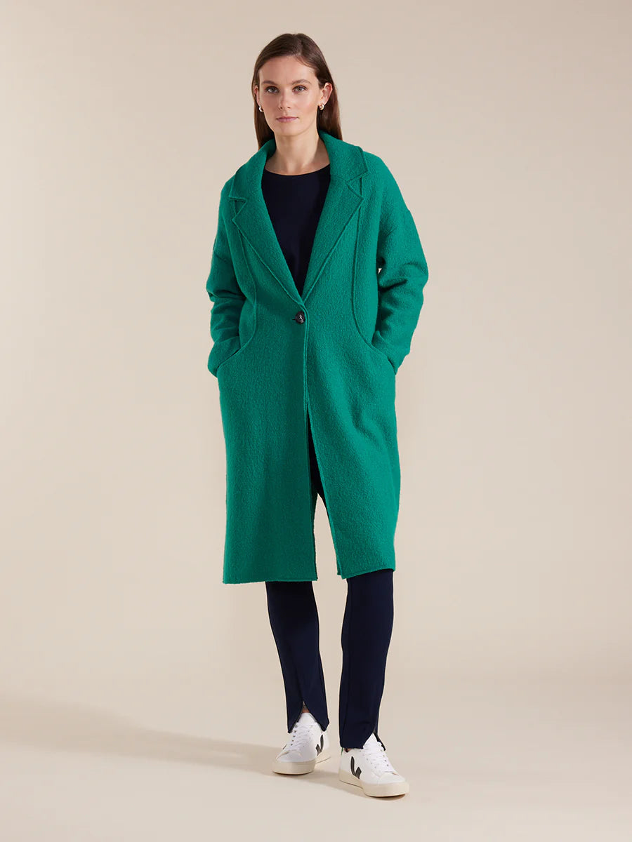Marco Polo Boiled Wool Coat - Forest