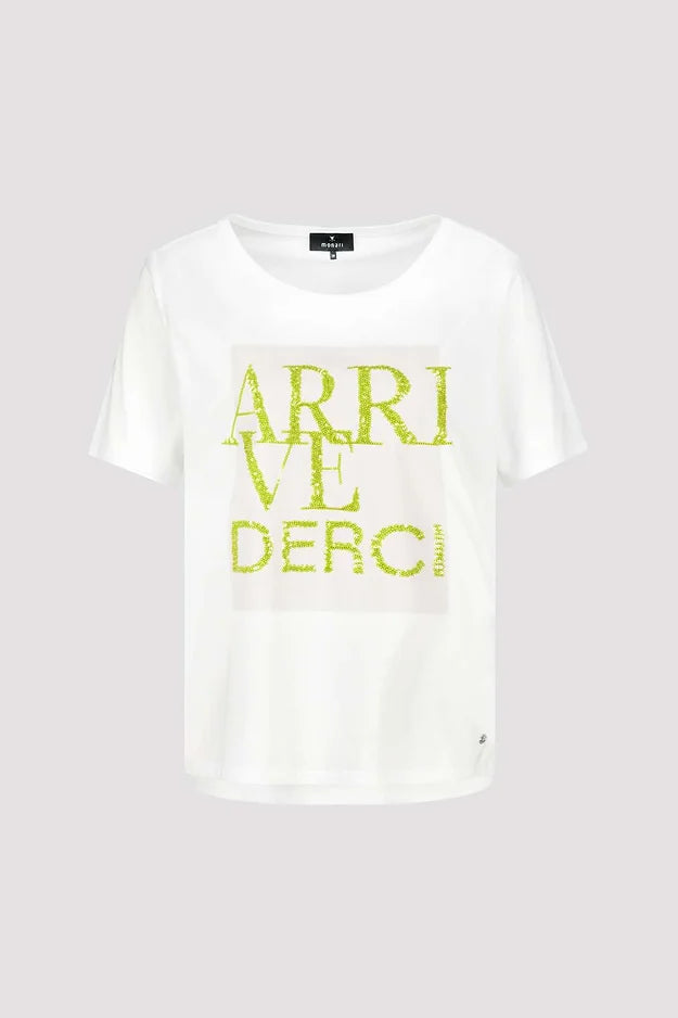 Monari Decorative Font Tee - White