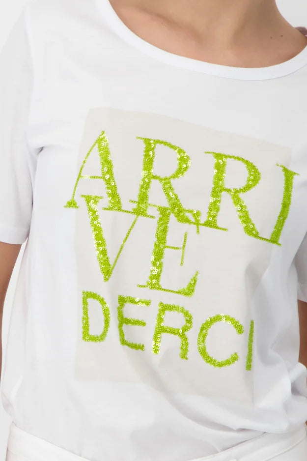 Monari Decorative Font Tee - White