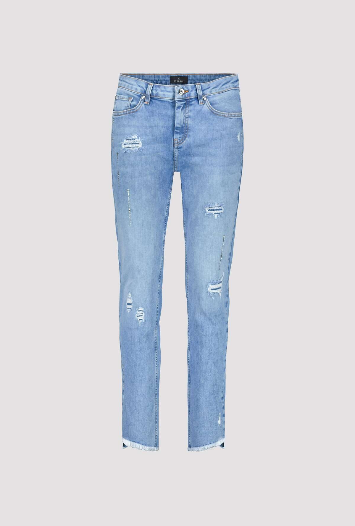 Monari Distressed Jeans - Washed Denim