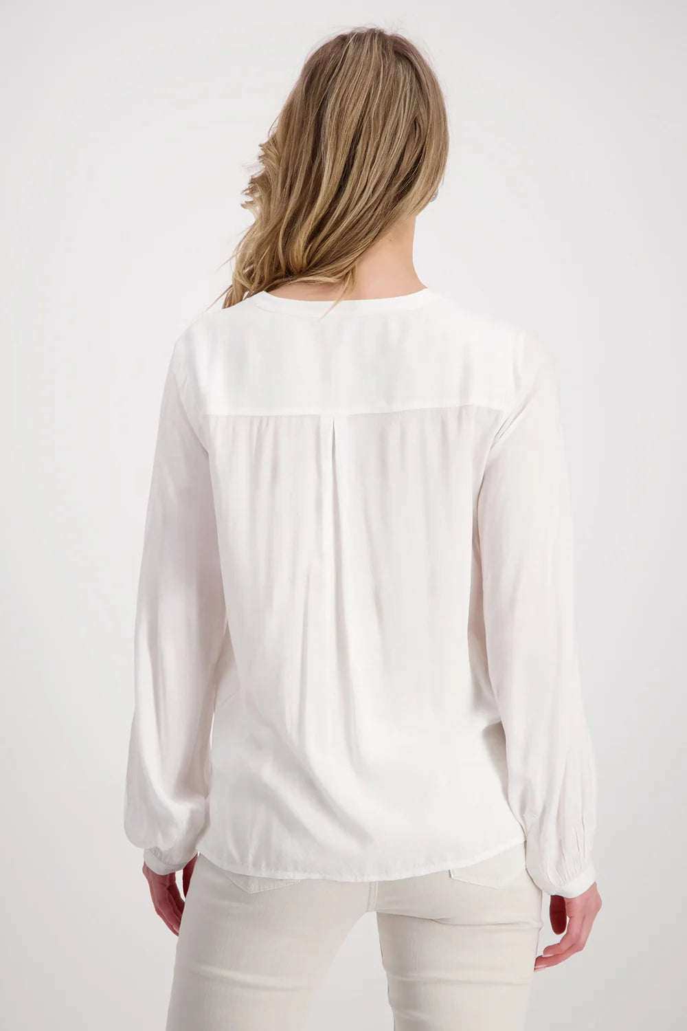 Monari Embroided Blouse - White