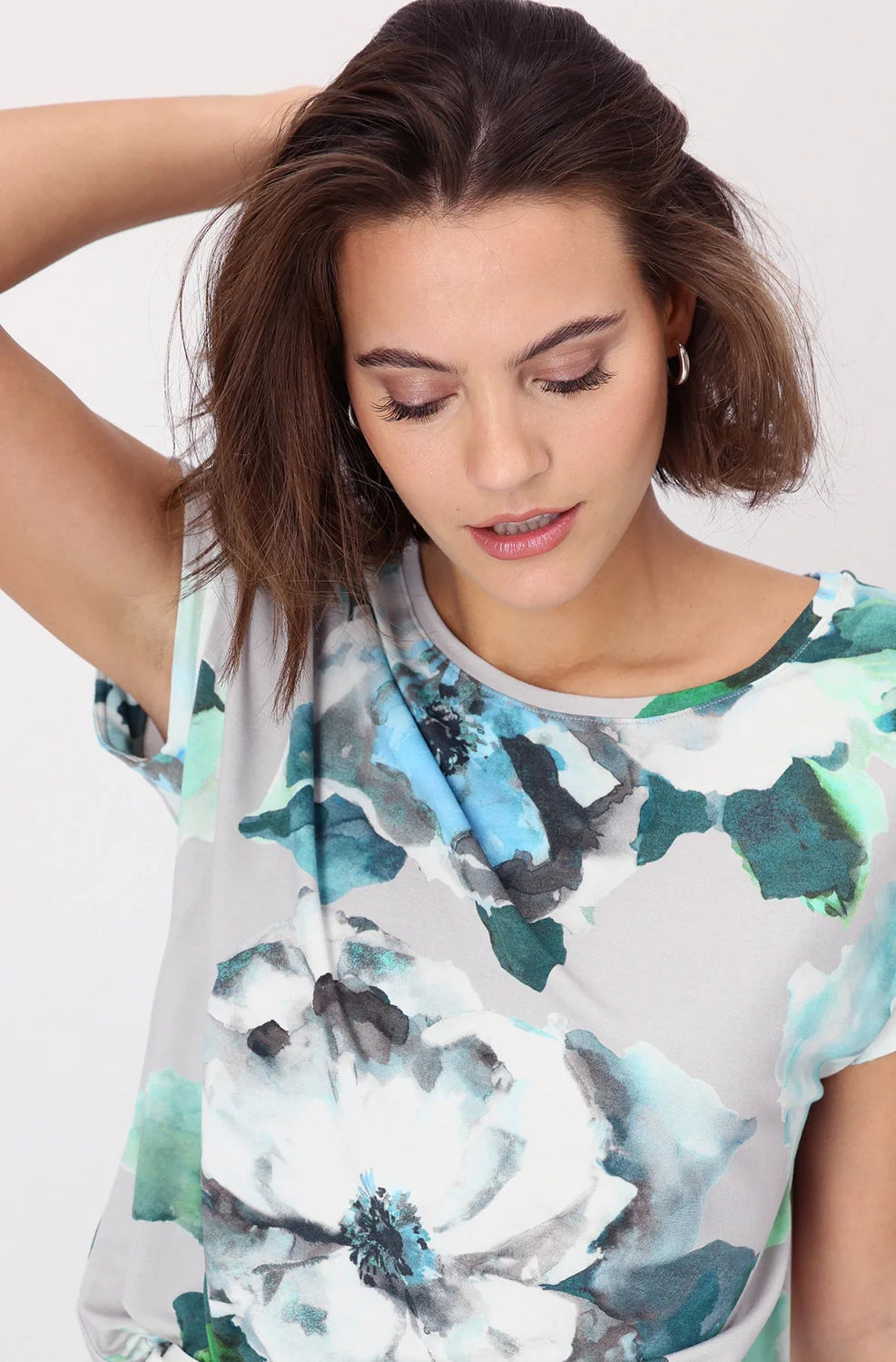 Monari Round Neck T'Shirt - Burnt Mint