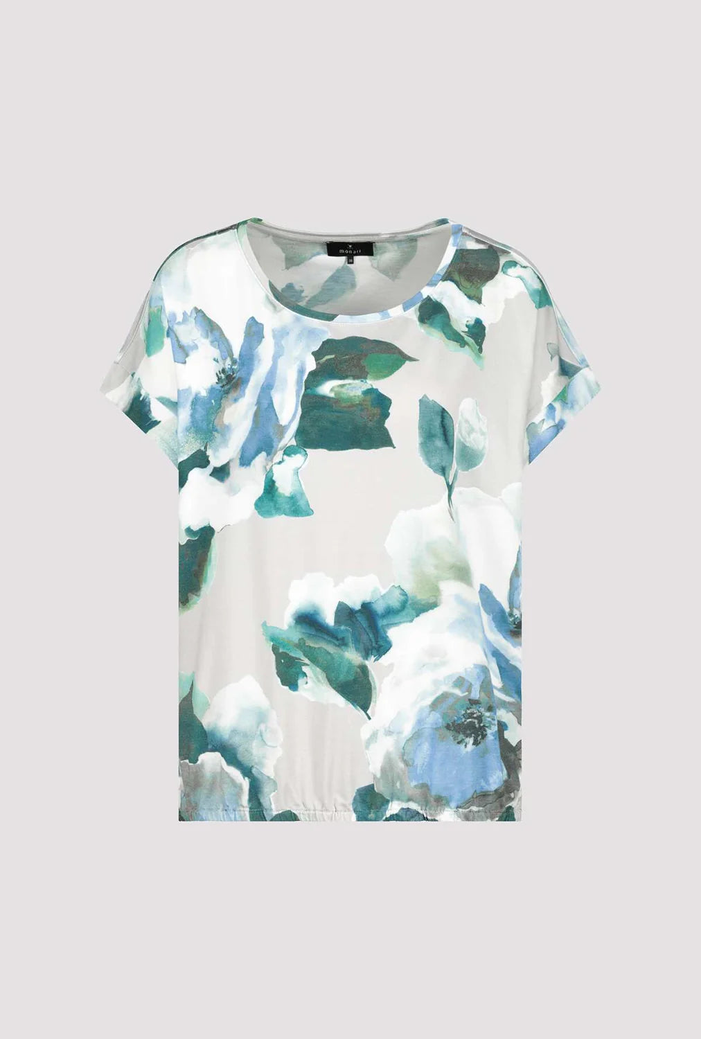 Monari Round Neck T'Shirt - Burnt Mint