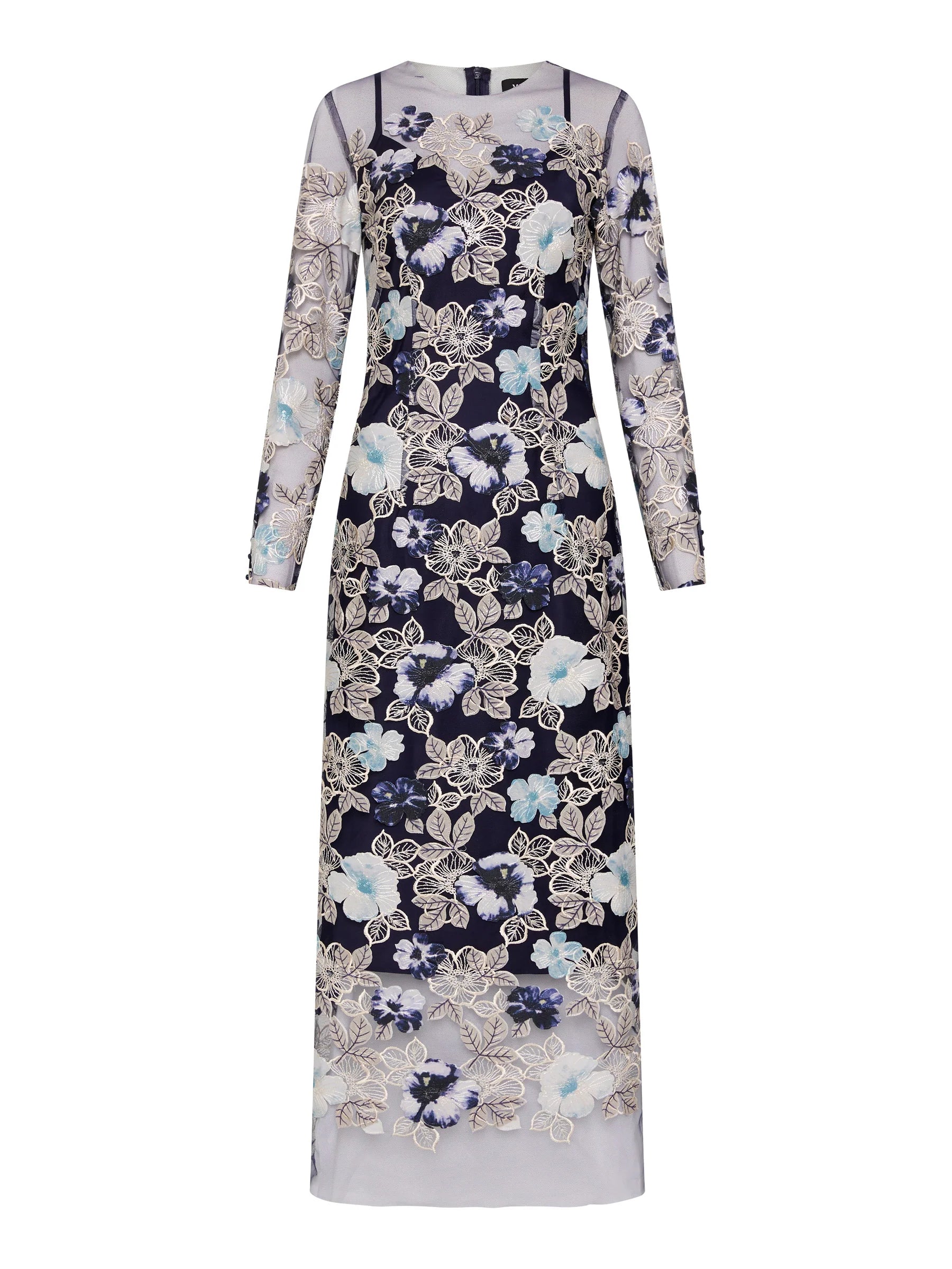 Moss Spy Cecilia Dress Navy Beige