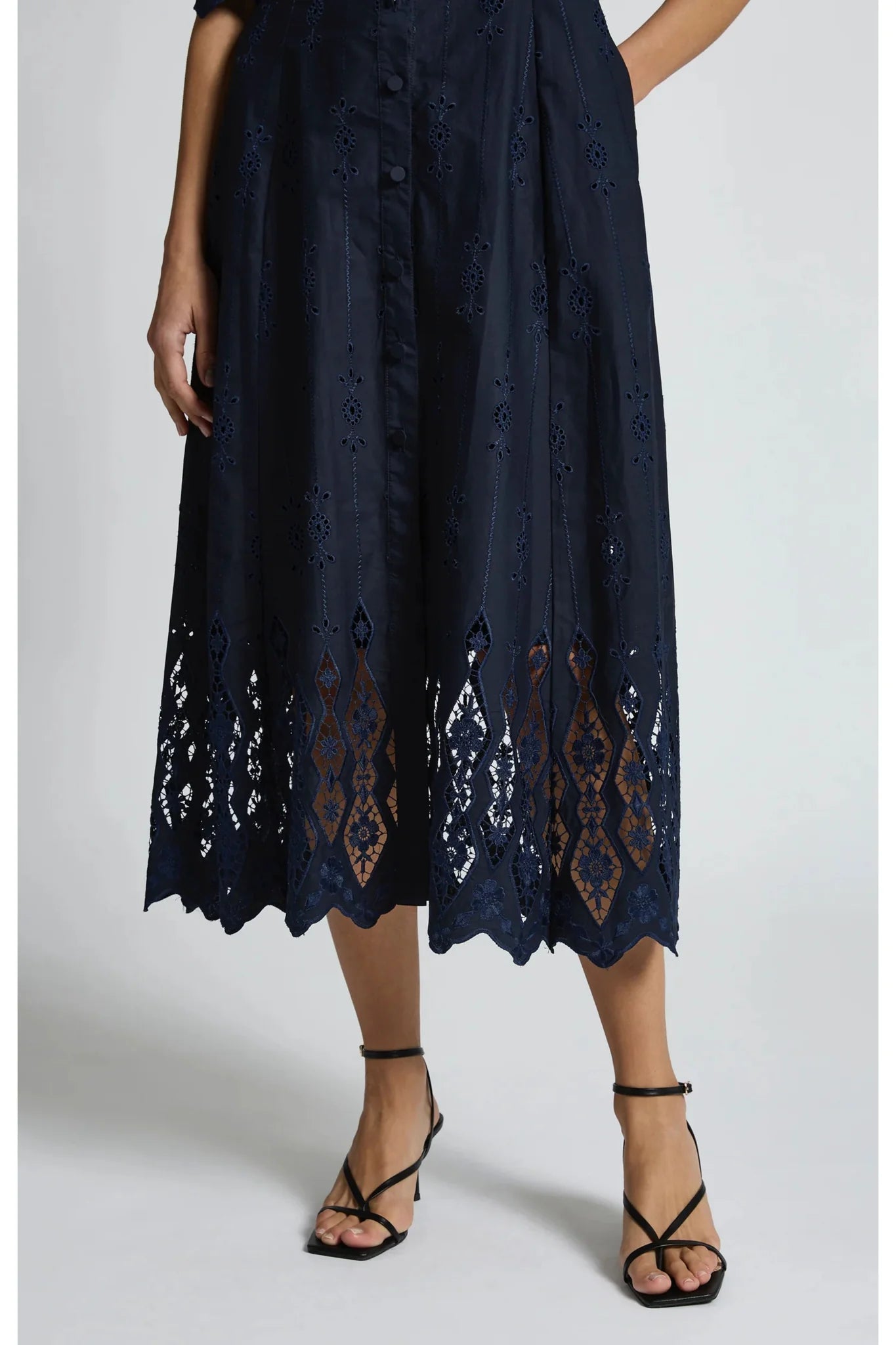 Moss & Spy Alice Shirt Dress - Navy