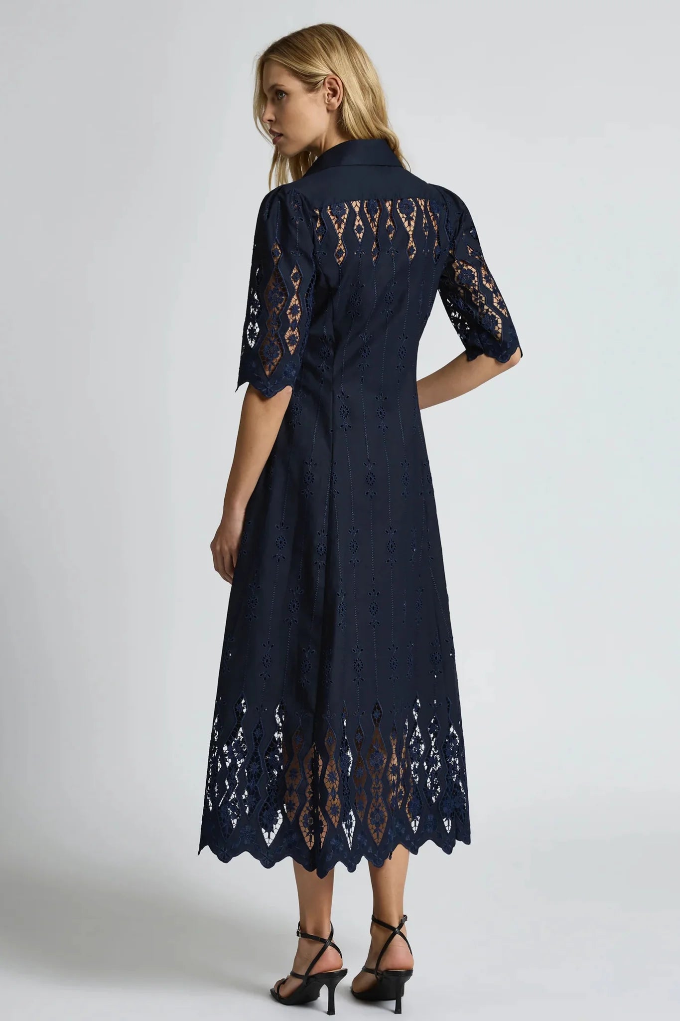 Moss & Spy Alice Shirt Dress - Navy