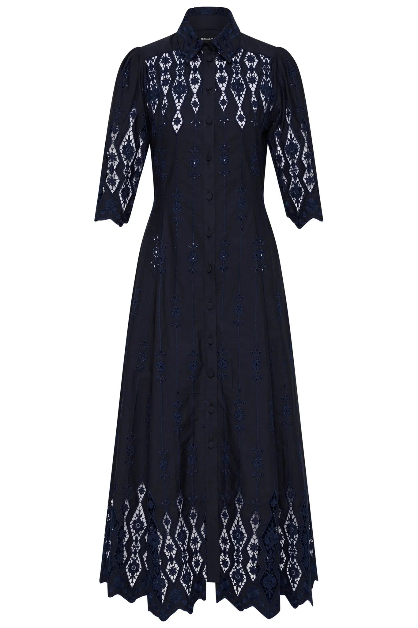 Moss & Spy Alice Shirt Dress - Navy