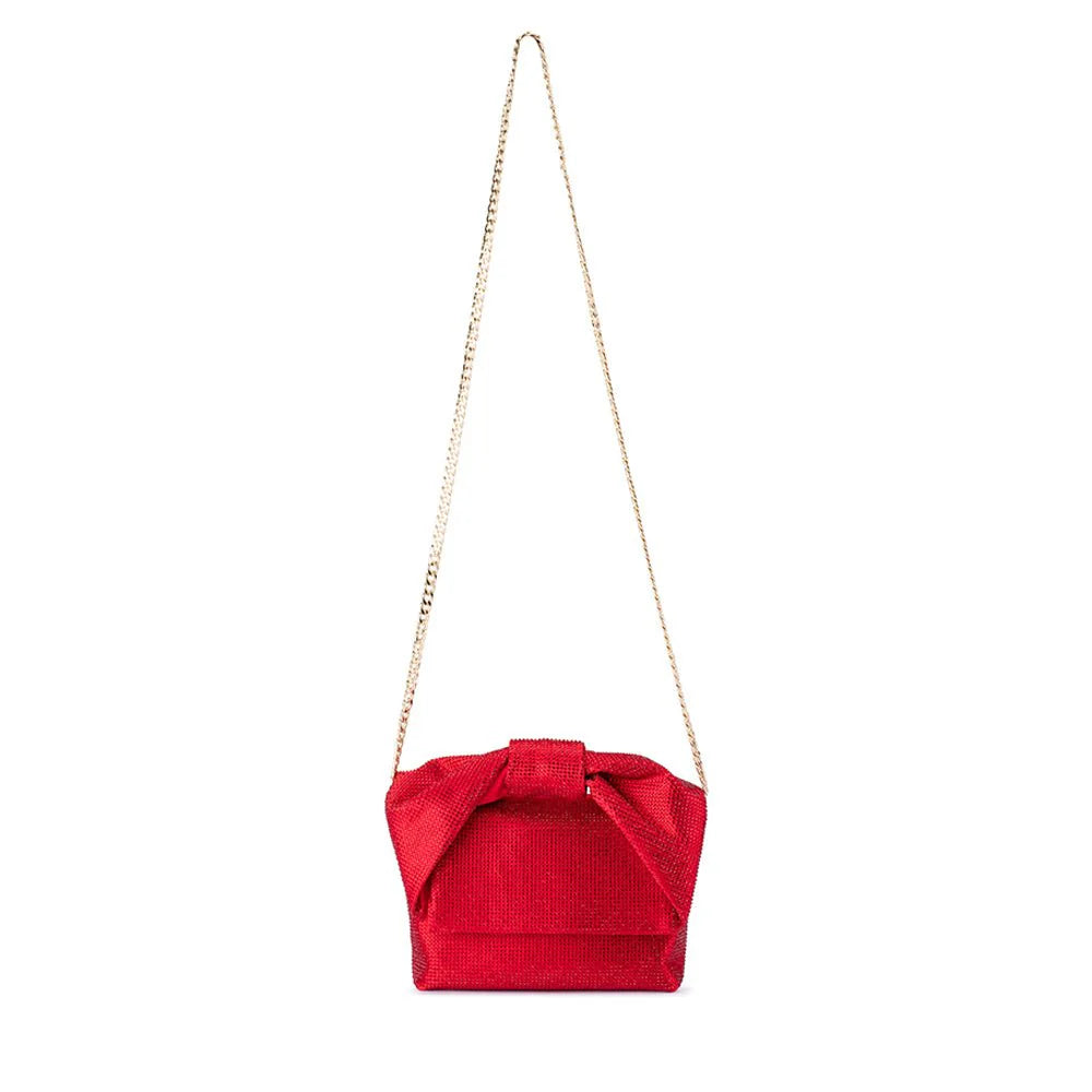 Olga Berg Alinta Hotfix Top Handle Bag - Red