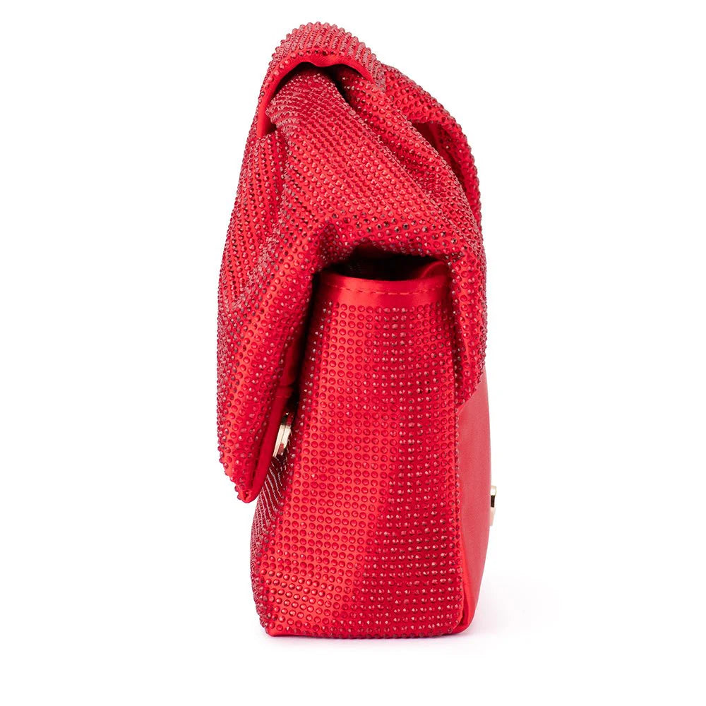 Olga Berg Alinta Hotfix Top Handle Bag - Red