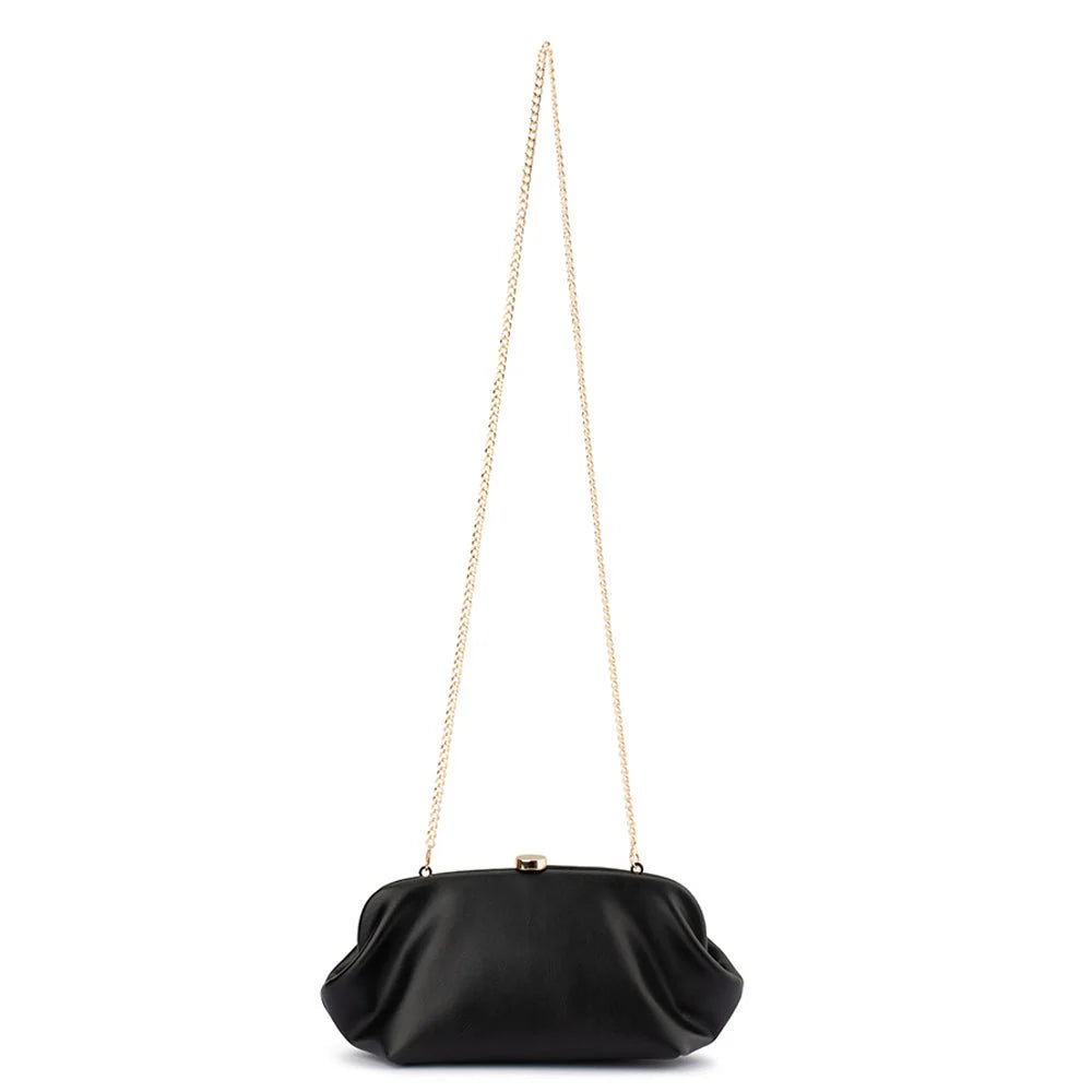 Olga Berg Josefina Framed Clutch - Black