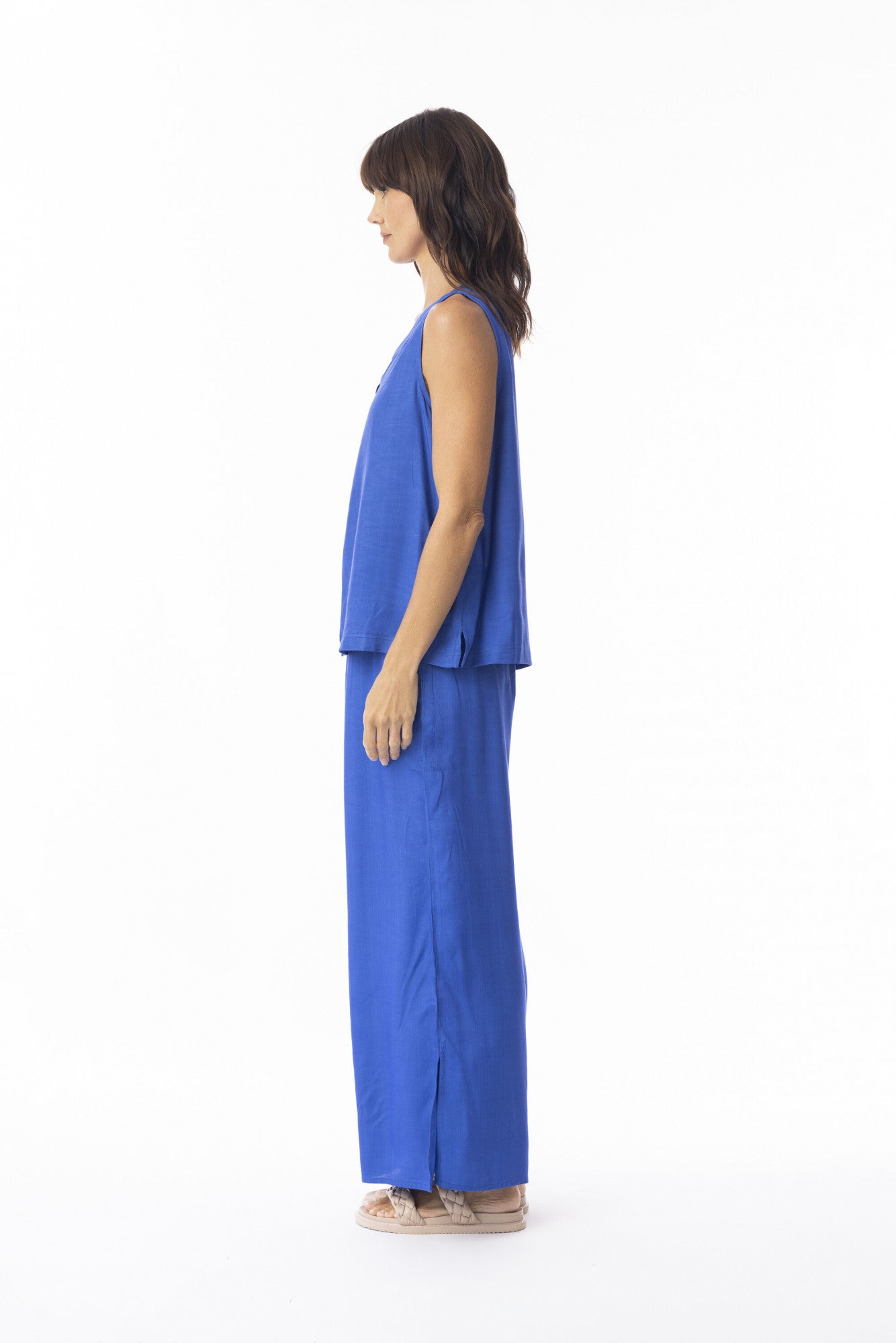 Orientique Lux Sleeveless Cami - Ibizia Blue