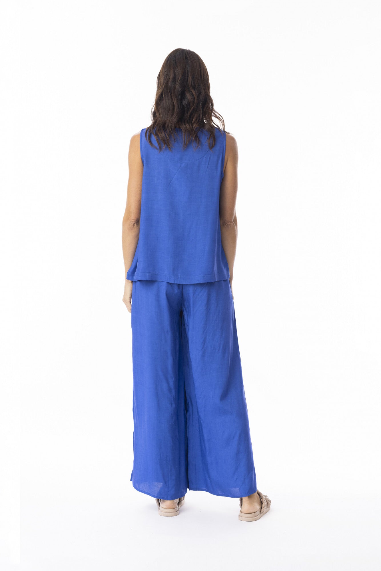 Orientique Lux Sleeveless Cami - Ibizia Blue