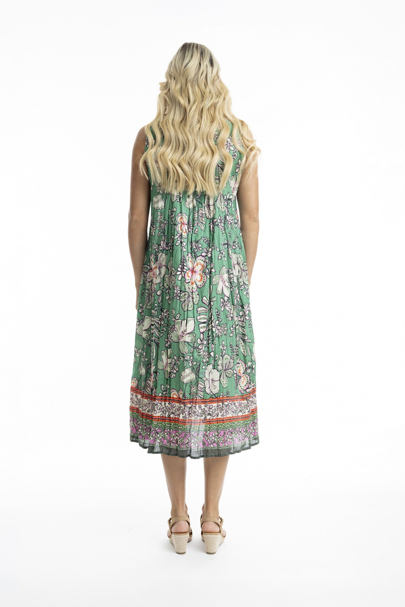 Orientique Condoa V-Neck Dress - Print