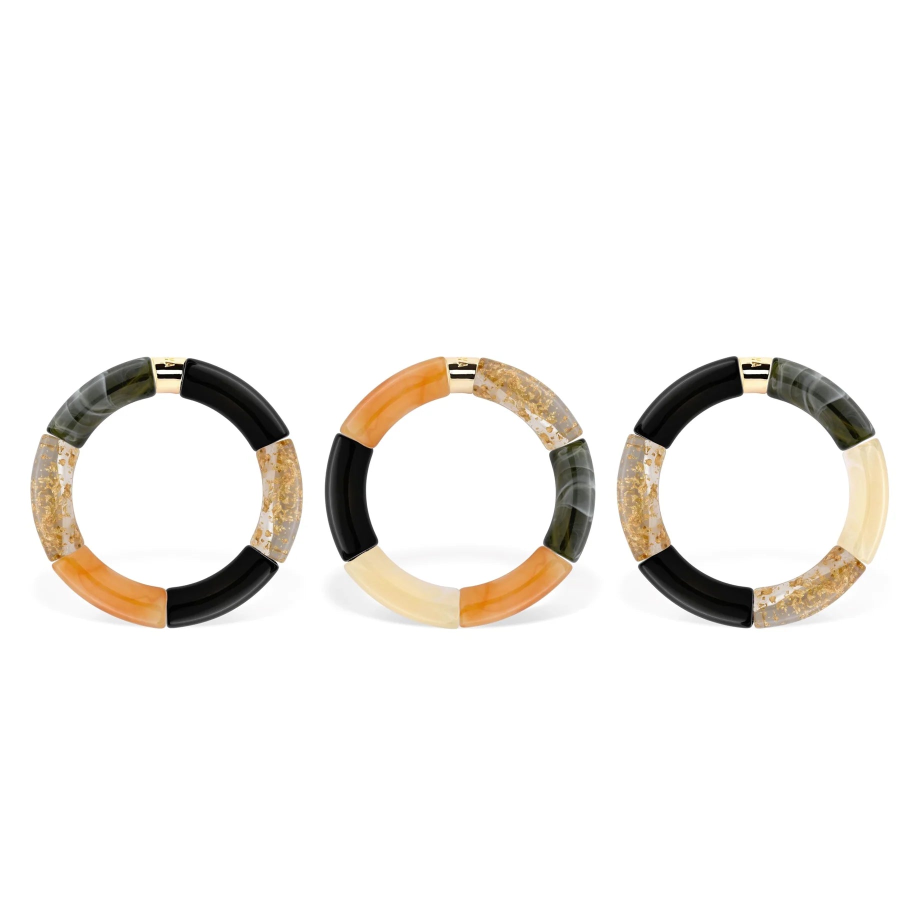 Parabaya Pipoca Bangle - Black Night