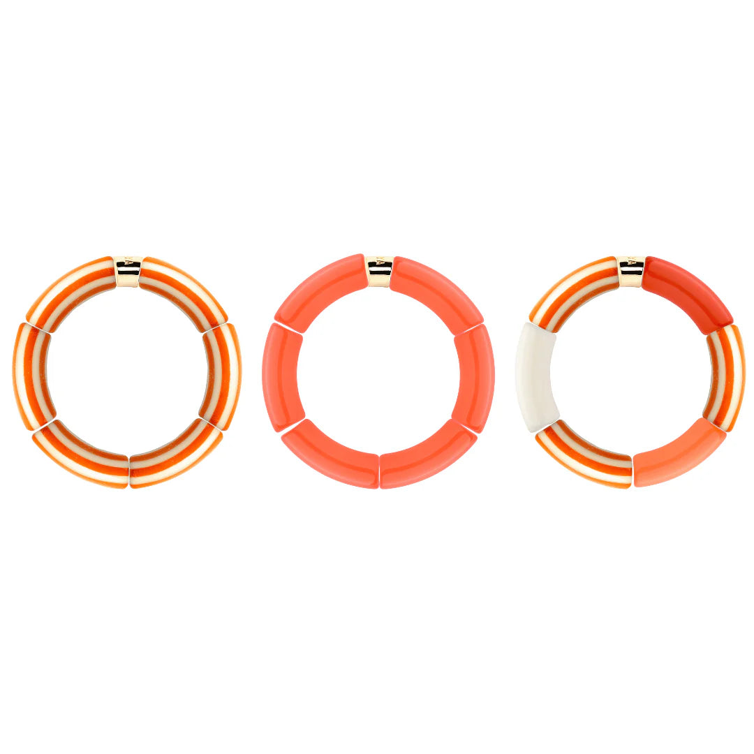 Parabaya Pipoca Bangle Laranja Brazil Riviera - 3 Colours