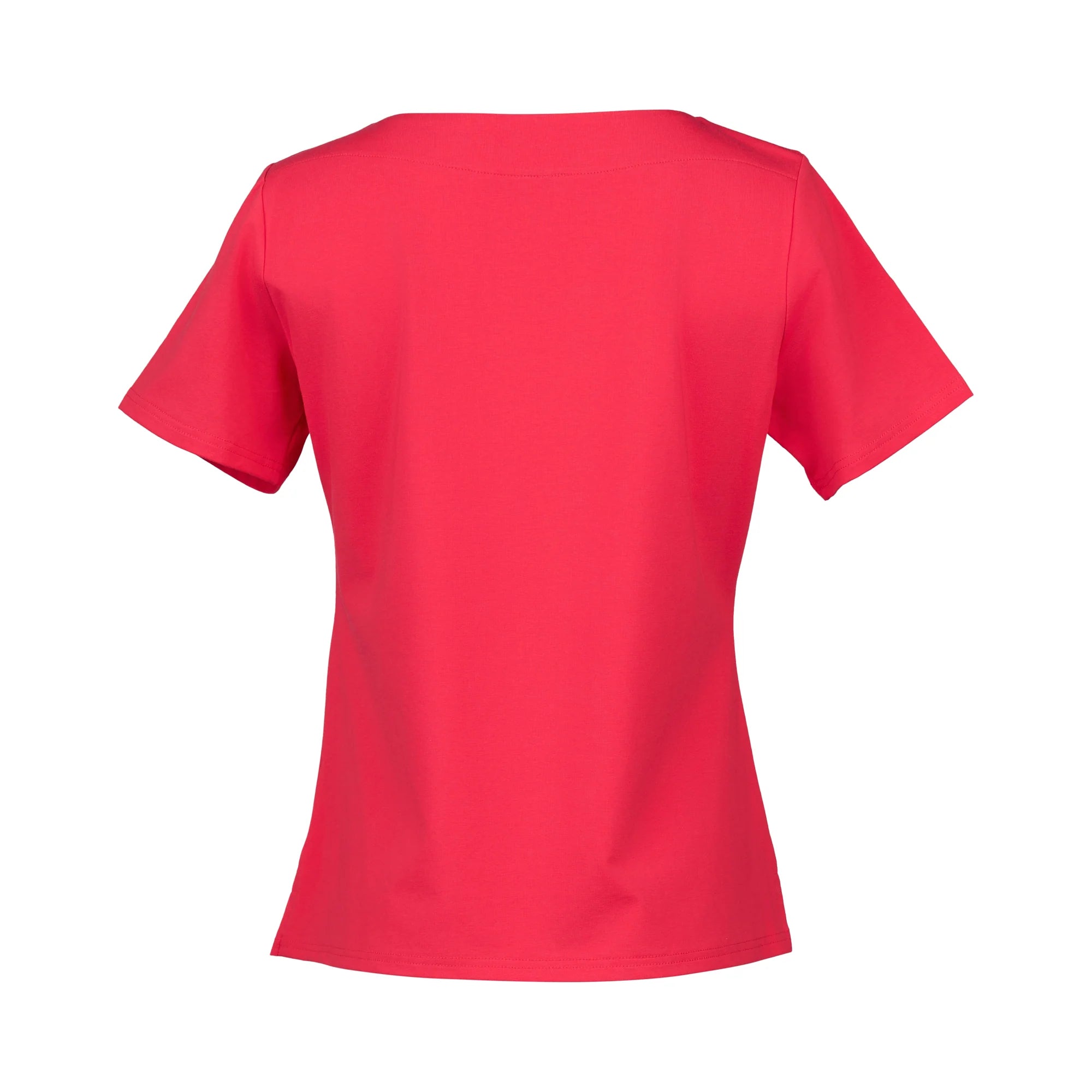 Vassalli Boat Neck Top - Cherry