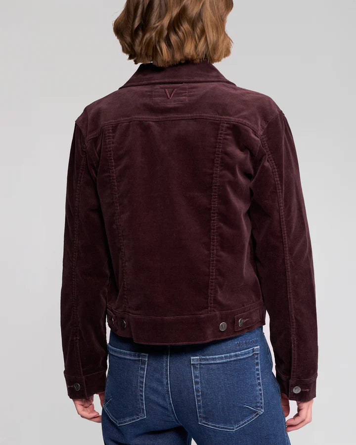 Vassalli Core Cord Jacket - Merlot