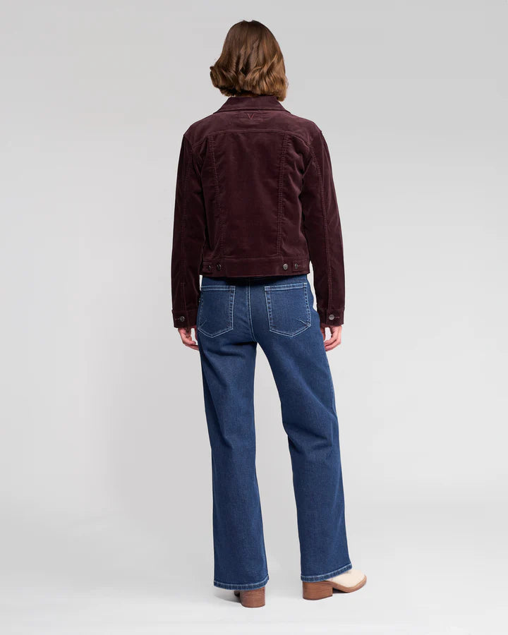 Vassalli Core Cord Jacket - Merlot