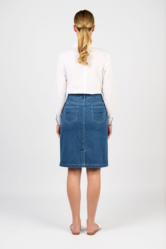 Vasssalli Denim Skirt - Kansas