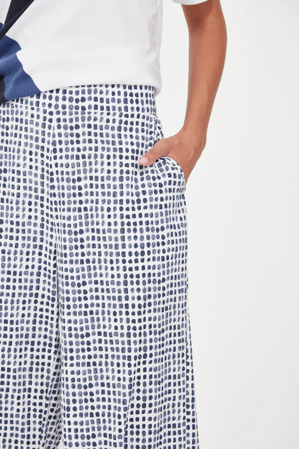 Verge Acrobat Tile Okawa Pant - denim Print