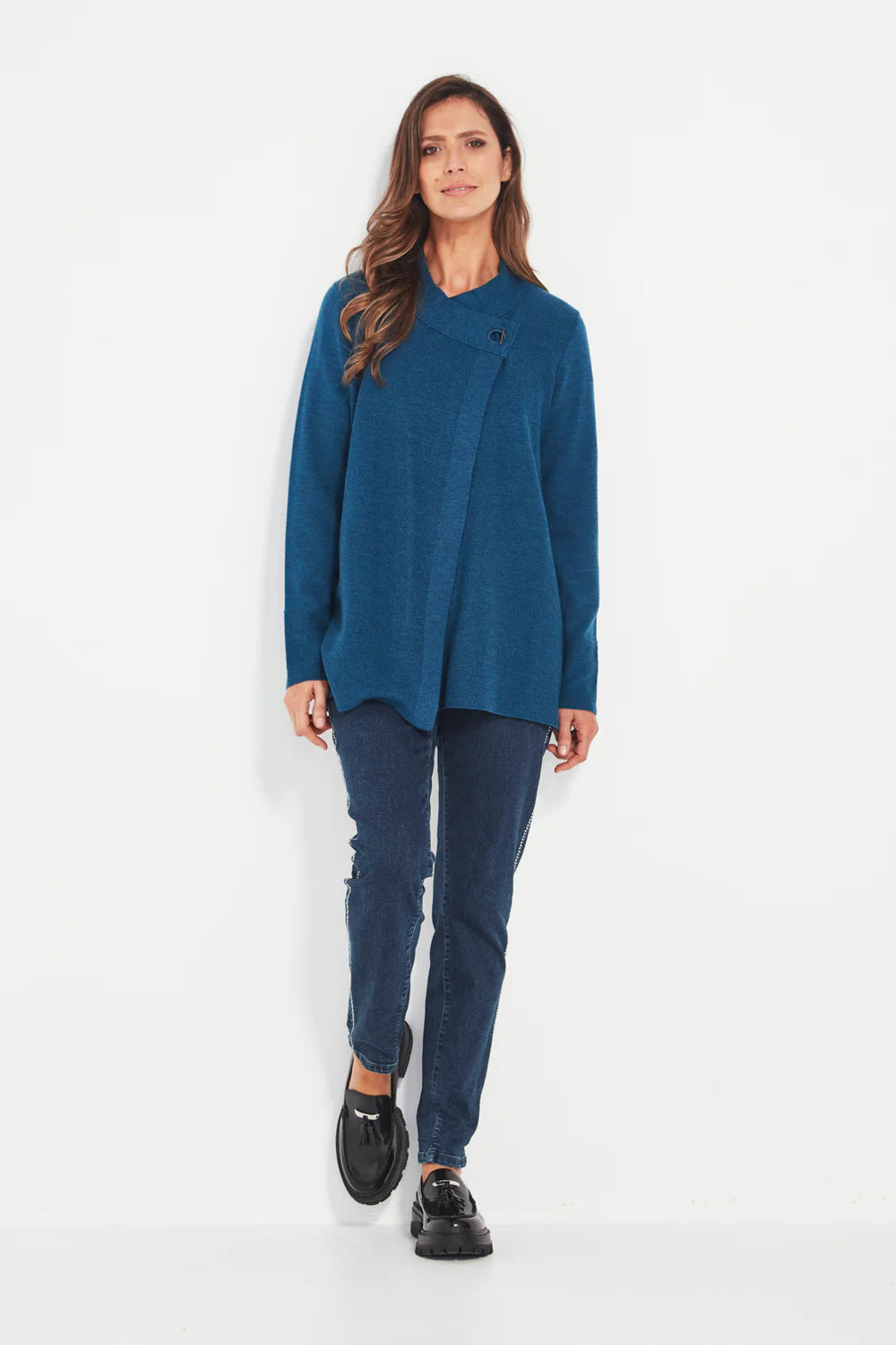 Verge Angelo Cardigan - KIngfisher