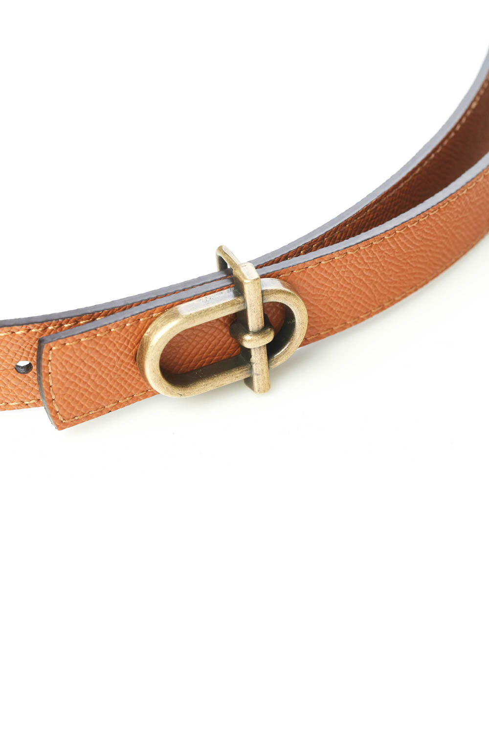Verge Sling Leather Belt - Black/Brown