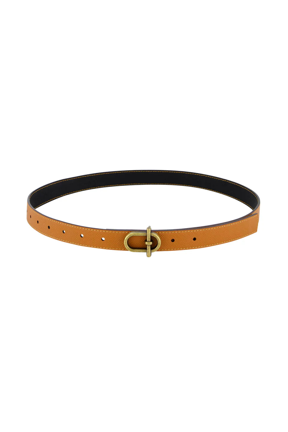 Verge Sling Leather Belt - Black/Brown