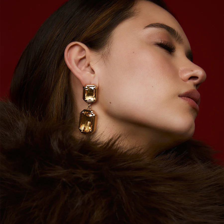 Zahar Florian Earings - Champagne