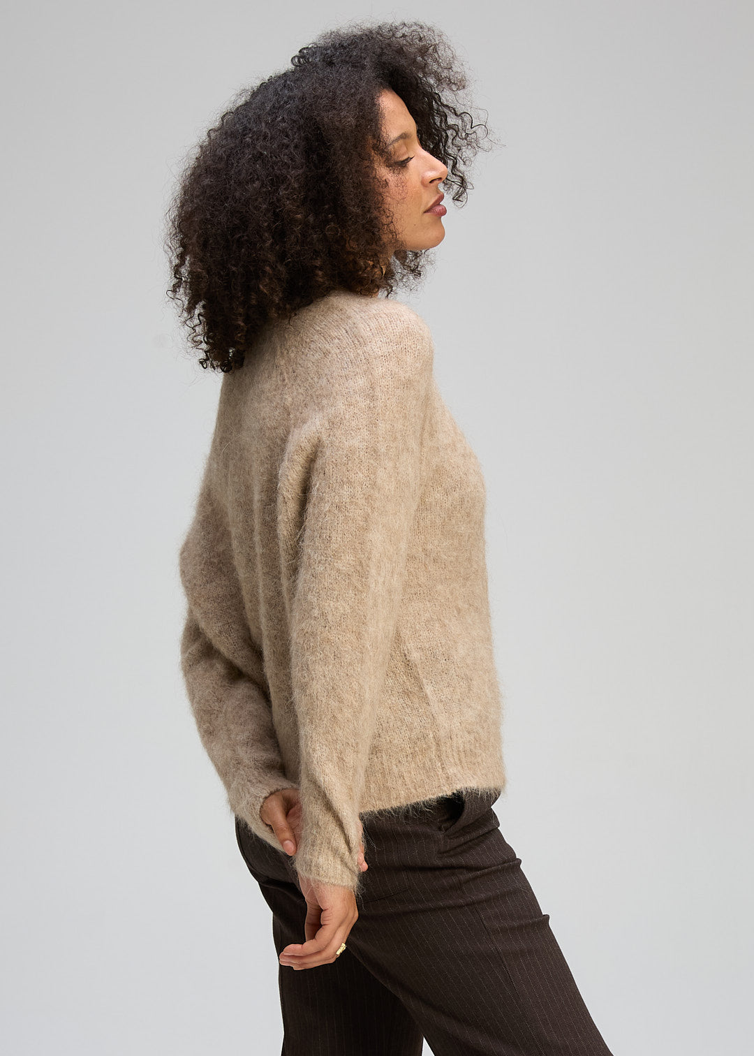 Zaket & Plover Alpaca Cardigan - Bark