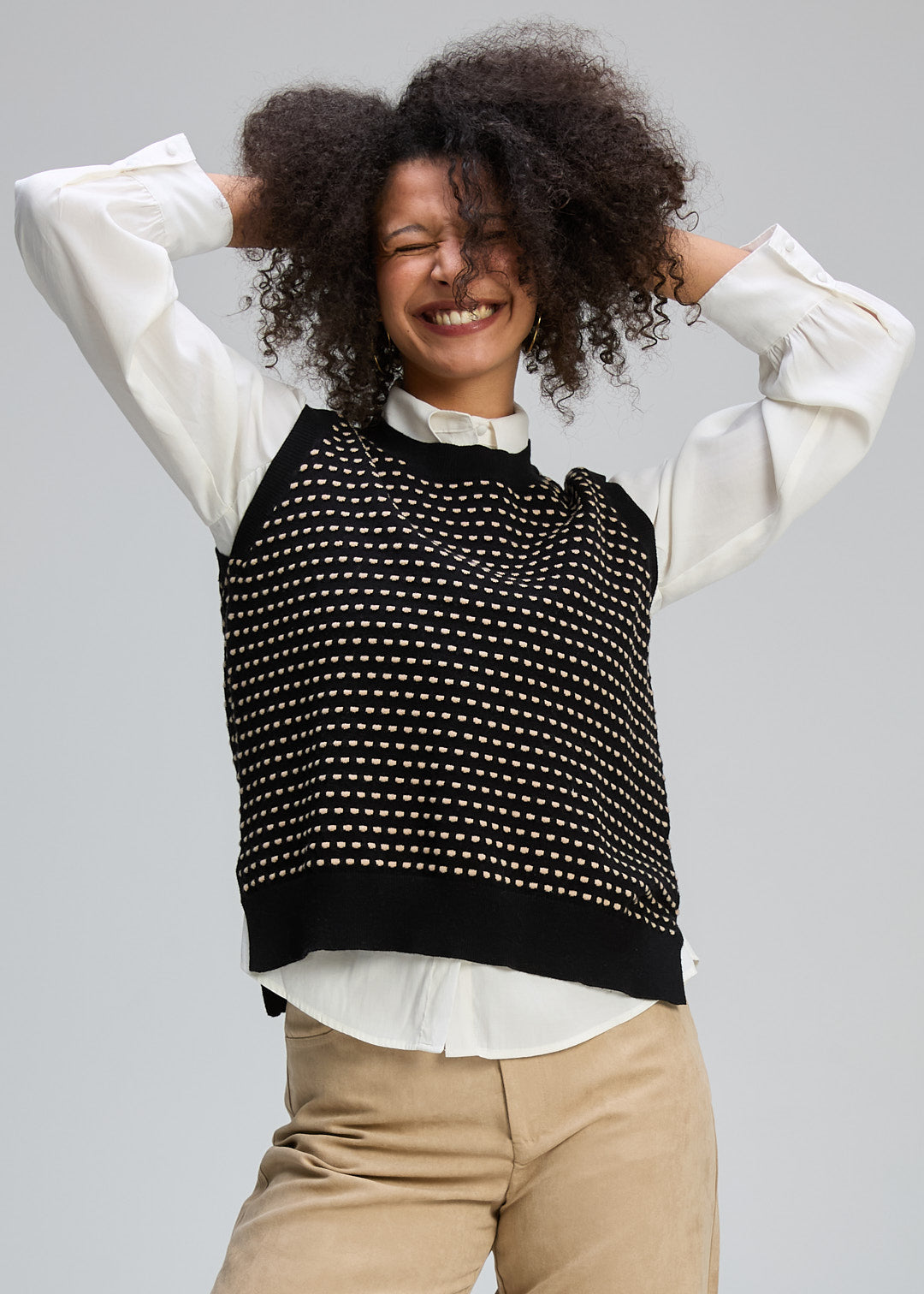 Zaket & Plover Textured Vest - Black